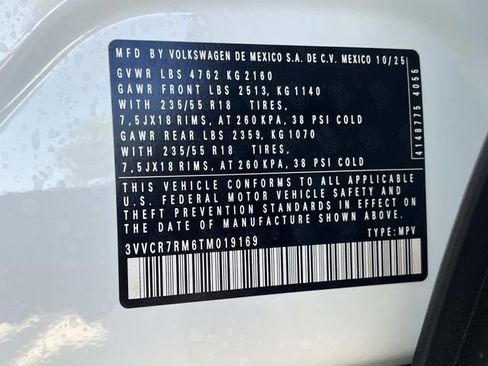 New 2026 Volkswagen Tiguan S FWD image 26
