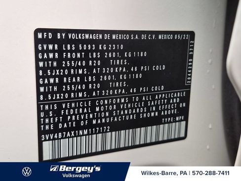 Used 2022 Volkswagen Tiguan SEL R-Line AWD/4WD image 31