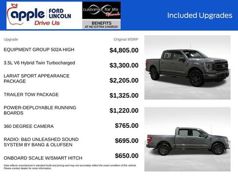 Certified 2023 Ford F150 Lariat w/ Equipment Group 502A High AWD/4WD image 4