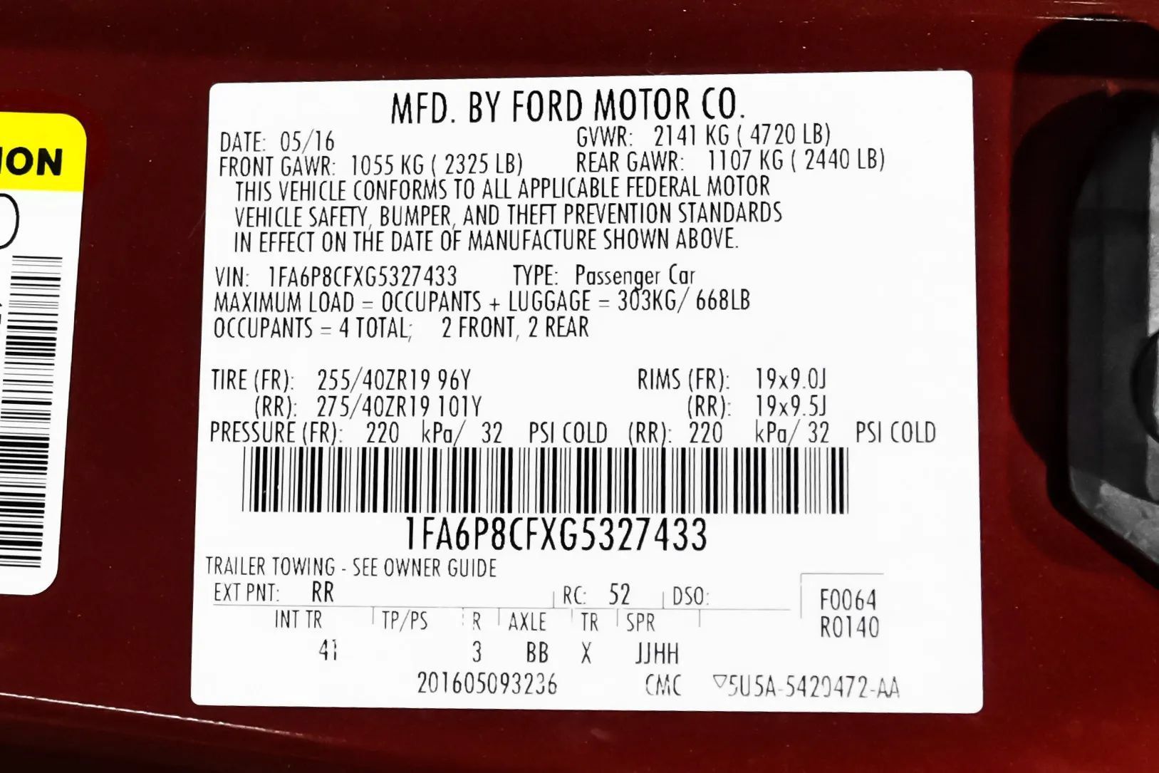 Used 2016 Ford Mustang GT Premium w/ GT Performance Package RWD image 51