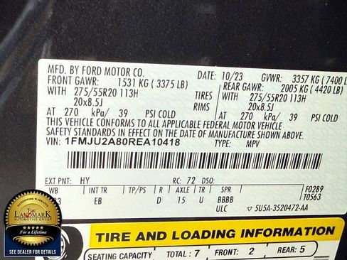 Used 2024 Ford Expedition Limited AWD/4WD image 24