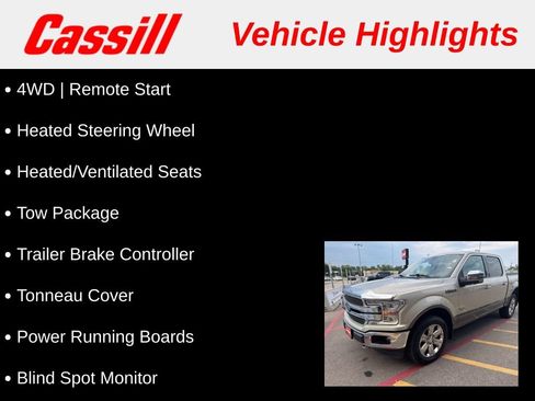 Used 2018 Ford F150 King Ranch w/ Equipment Group 601A Luxury AWD/4WD image 3