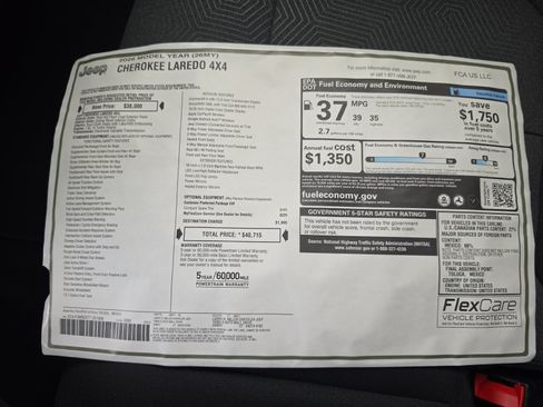 New 2026 Jeep Cherokee Laredo AWD/4WD image 34