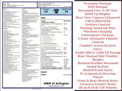 Used 2019 BMW X5 xDrive40i w/ Premium Package AWD/4WD image 42