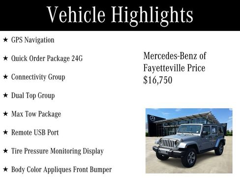 Used 2016 Jeep Wrangler Unlimited Sahara w/ Dual Top Group AWD/4WD image 6