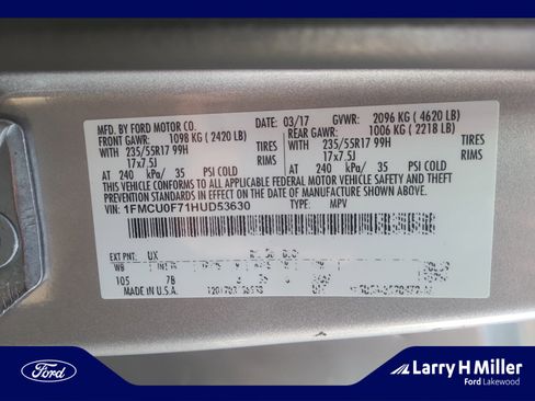 Used 2017 Ford Escape S image 25