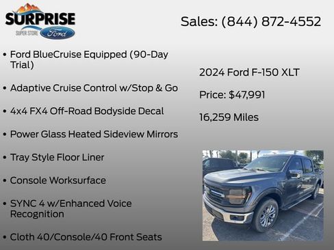 Used 2024 Ford F150 XLT w/ Equipment Group 302A MID AWD/4WD image 17