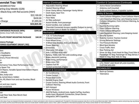 Used 2024 Chevrolet Trax RS w/ Driver Confidence Package FWD image 5