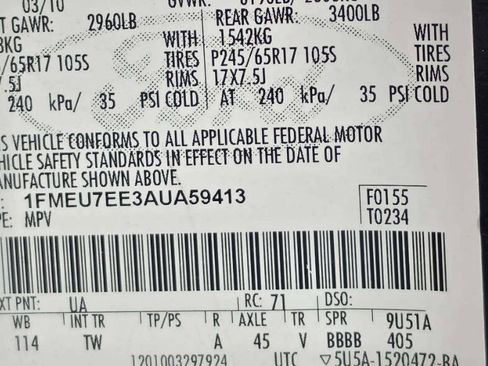Used 2010 Ford Explorer Eddie Bauer AWD/4WD image 10