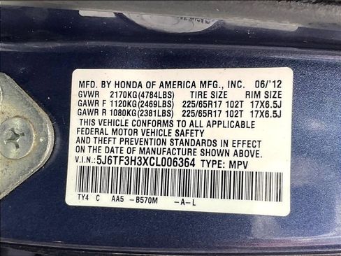 Used 2012 Honda Crosstour EX image 18