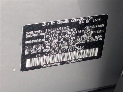 New 2026 Subaru Outback Touring XT image 19