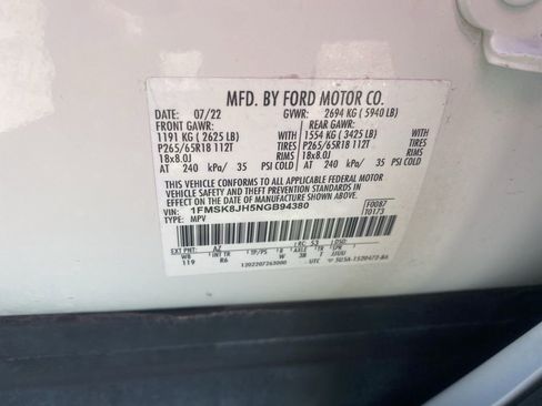 Used 2022 Ford Explorer Timberline w/ Timberline Technology Package image 13