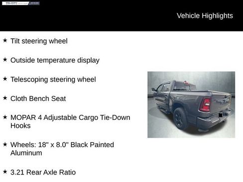 Used 2025 RAM 1500 Tradesman w/ Night Edition image 10