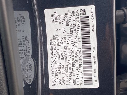 Used 2026 Honda Civic Sport image 29