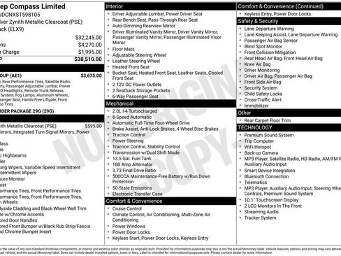 Used 2025 Jeep Compass Limited w/ Elite Group AWD/4WD image 5