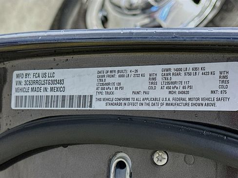 New 2026 RAM 3500 Tradesman w/ Chrome Appearance Group A AWD/4WD image 18