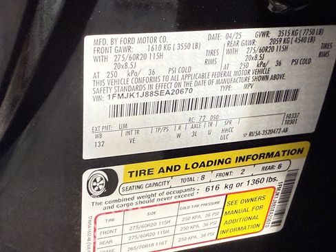 Certified 2025 Ford Expedition Max Active AWD/4WD image 33