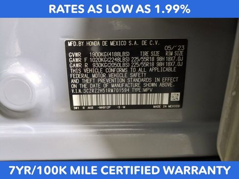 Certified 2024 Honda HR-V Sport image 28