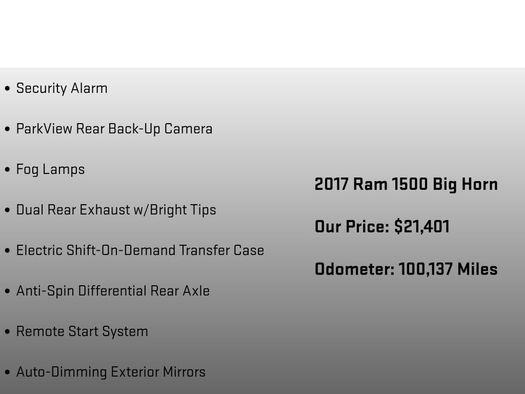 Used 2017 RAM 1500 Big Horn AWD/4WD image 36