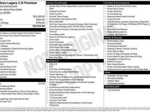 Used 2014 Subaru Legacy 2.5i Premium image 3
