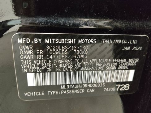 Used 2024 Mitsubishi Mirage LE FWD image 33