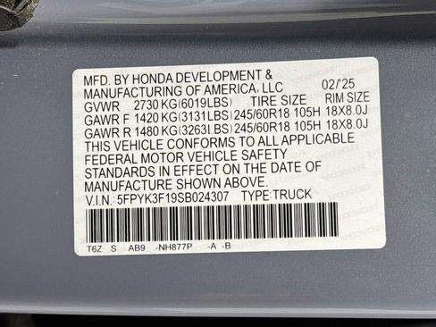 Used 2025 Honda Ridgeline Sport image 44
