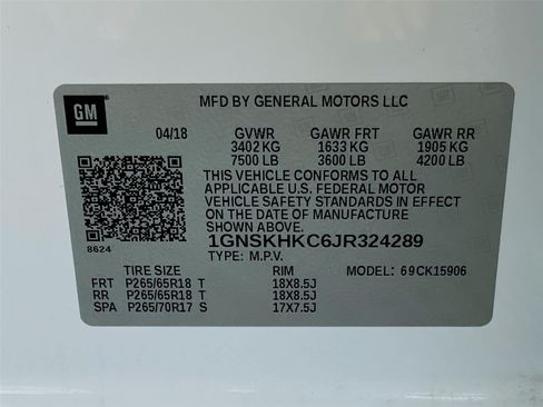 Used 2018 Chevrolet Suburban LT AWD/4WD image 39