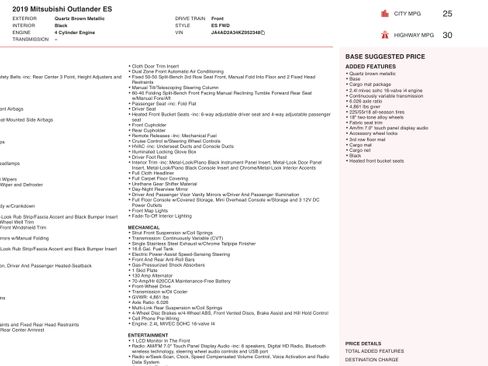 Used 2019 Mitsubishi Outlander ES image 6