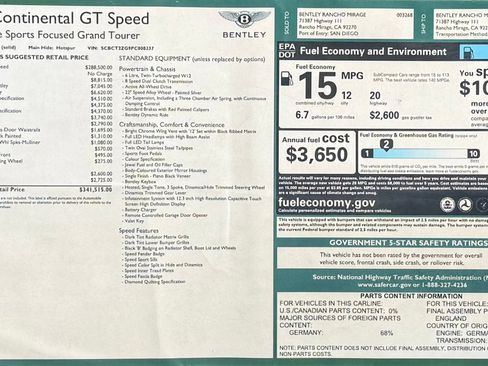 Certified 2023 Bentley Continental GT Speed AWD/4WD image 21