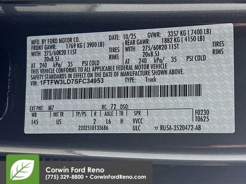 New 2025 Ford F150 XLT w/ Equipment Group 302A MID image 33