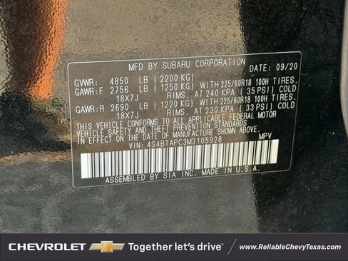 Used 2021 Subaru Outback Touring w/ Popular Package #2 AWD/4WD image 37