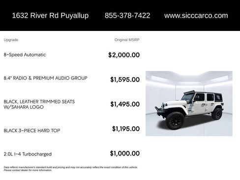 Used 2019 Jeep Wrangler Unlimited Sahara AWD/4WD image 5