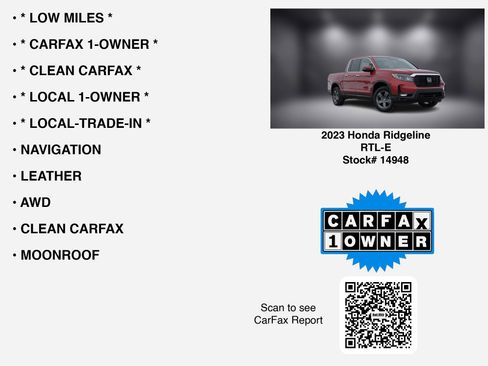 Used 2023 Honda Ridgeline RTL-E image 7