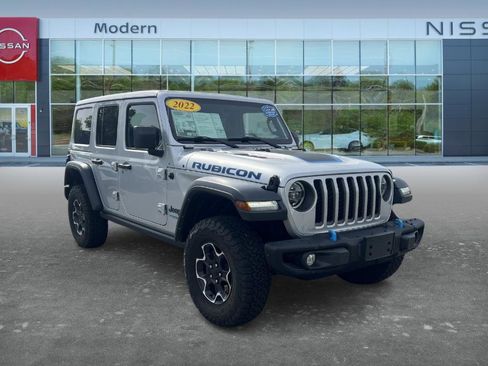 Used 2022 Jeep Wrangler Unlimited Rubicon 4xe w/ Steel Bumper Group AWD/4WD image 3