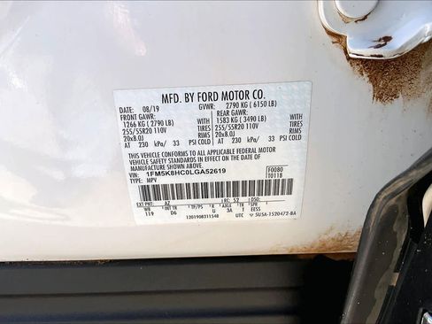 Used 2020 Ford Explorer Platinum w/ Premium Technology Package image 65