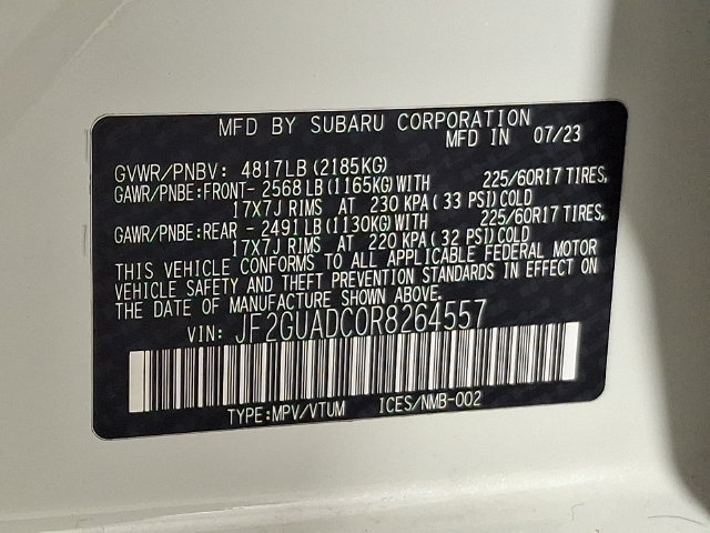 Certified 2024 Subaru Crosstrek 2.0i Premium AWD/4WD image 27