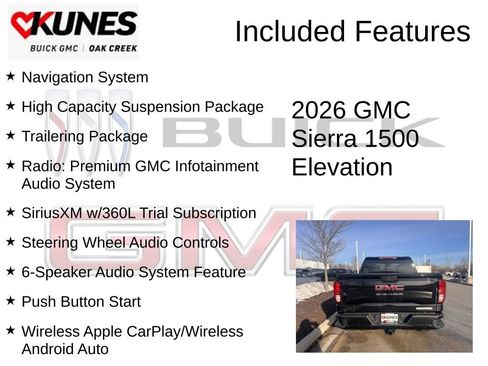 New 2026 GMC Sierra 1500 Elevation w/ Elevation Select Package image 2