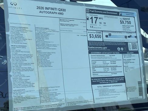 New 2026 INFINITI QX80 Autograph AWD/4WD image 23