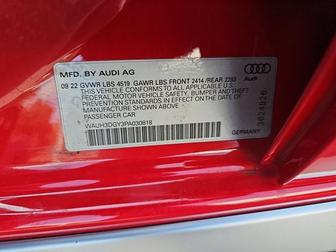 Used 2023 Audi S3 Premium Plus w/ Premium Plus Package AWD/4WD image 9