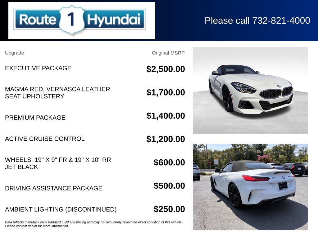 Used 2020 BMW Z4 M40i w/ Executive Package RWD image 27