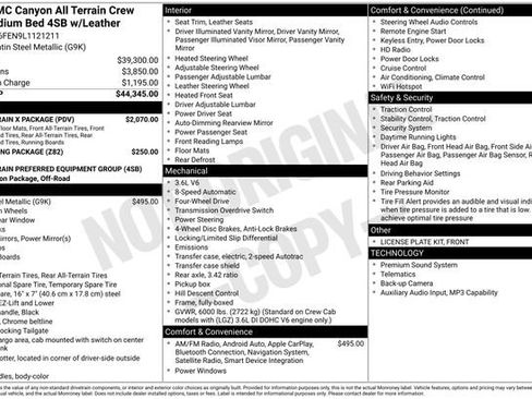 Used 2020 GMC Canyon All Terrain w/ All Terrain X Package AWD/4WD image 3