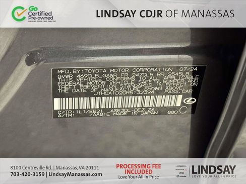 Used 2024 Lexus IS 300 w/ Comfort Package RWD image 34