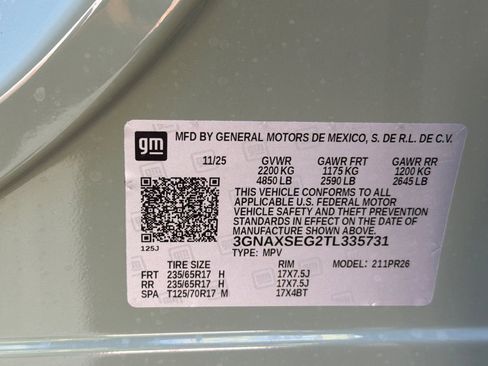 New 2026 Chevrolet Equinox ACTIV w/ Convenience Package III AWD/4WD image 24