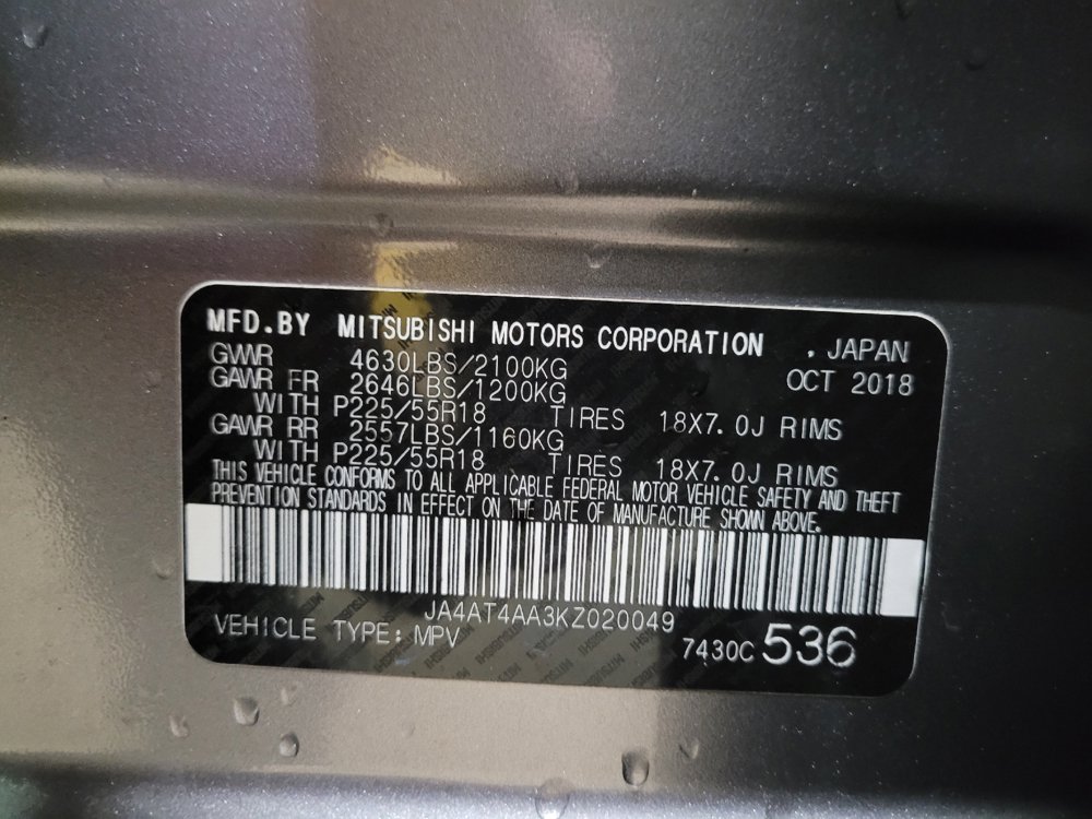 Used 2019 Mitsubishi Eclipse Cross LE AWD/4WD image 33