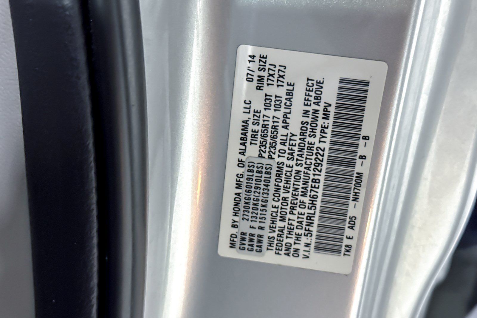 Used 2014 Honda Odyssey EX-L image 28