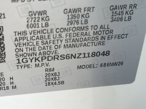 Used 2022 Cadillac XT6 Premium Luxury w/ LPO, Floor Liner Package image 37