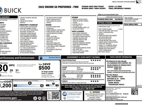 Used 2022 Buick Encore GX Preferred w/ Sport Touring Package FWD image 2