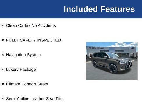 Used 2016 Lexus LX 570 4WD w/ Luxury Package image 5