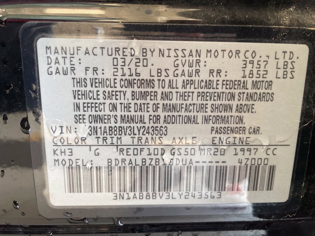Certified 2020 Nissan Sentra S FWD image 17