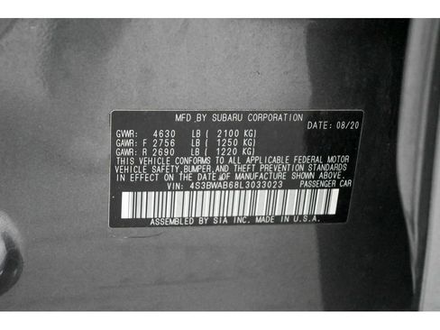 Used 2020 Subaru Legacy BASE w/ Alloy Wheel Package image 40